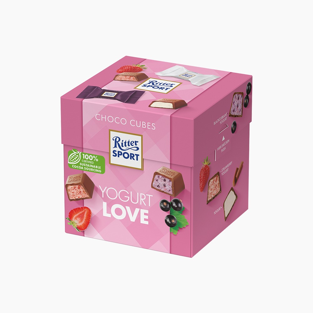 [Rittersport] Choco cube Yogurt Love 176g