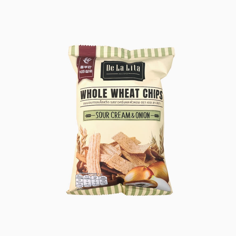 [De La Lita] Whole Wheat Chips Sour Cream&amp;Onion 30g