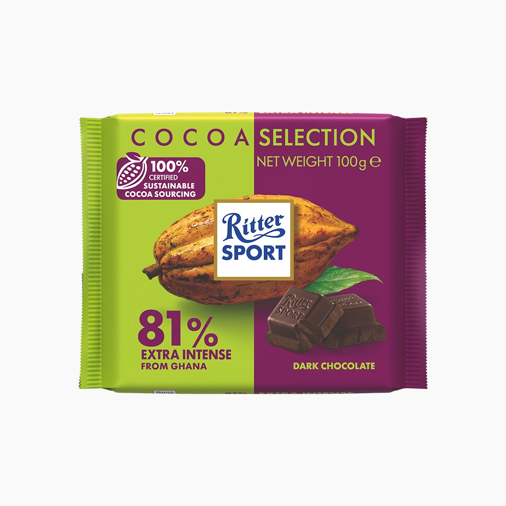 [Rittersport] Cacao Selection Extra Intense 81% 100g