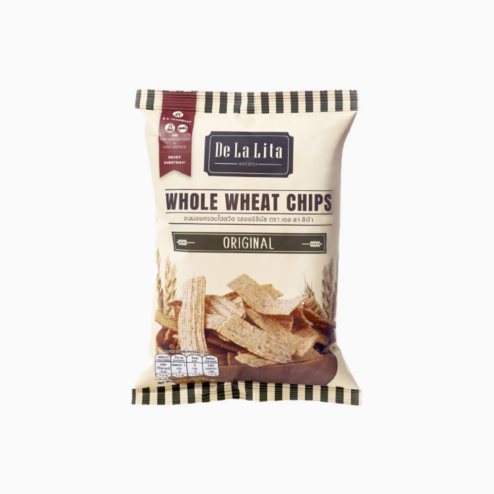 [De La Lita] Whole Wheat Chips Original 30g
